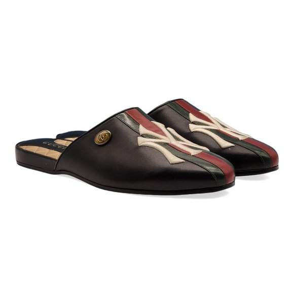 Gucci x NY Yankees Leather Loafers - Picture 4 of 10